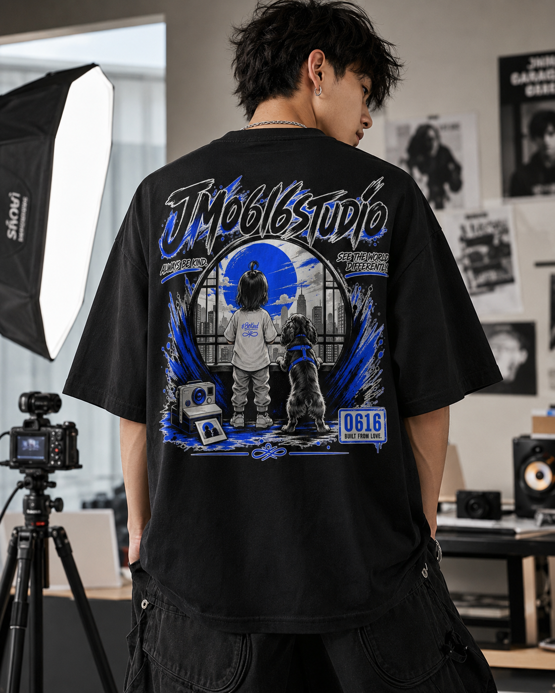 Window to Her World T-shirt in studio